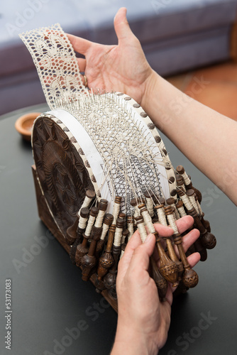 Klöppeln Malagache - traditionelle Handarbeit