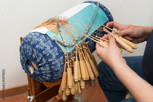 Klöppelschal - traditionelle Handarbeit