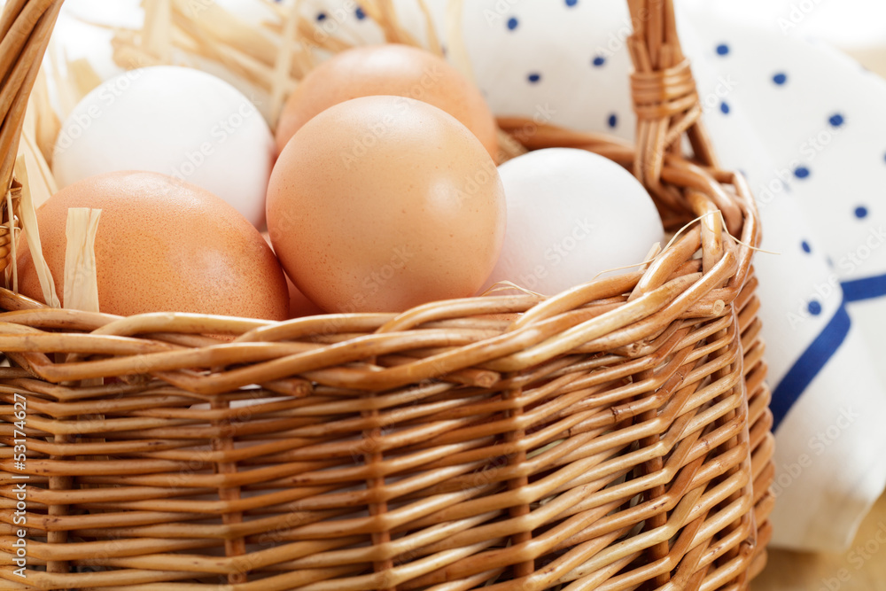 Eier im Korb