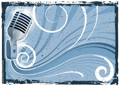 abstract microphone backround
