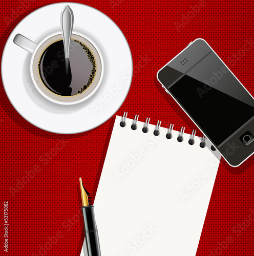 Journaliste - écrivain - carnet - bloc notes - message - interview
