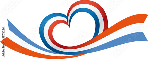 fiocco cuore blu bianco rosso