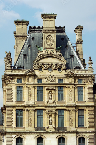 Fragment of the Louvre - the royal palace in Paris. © GKor