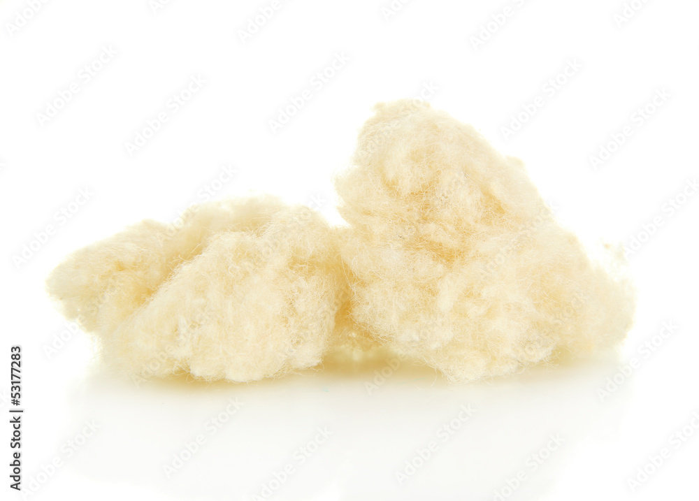 Silk yarn thread isolated on white Silk yarn thread isolated on white