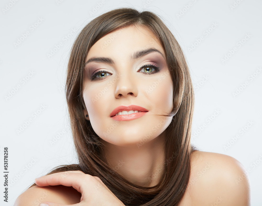 Woman hair style fashion portrait. Woman hair style fashion portrait.