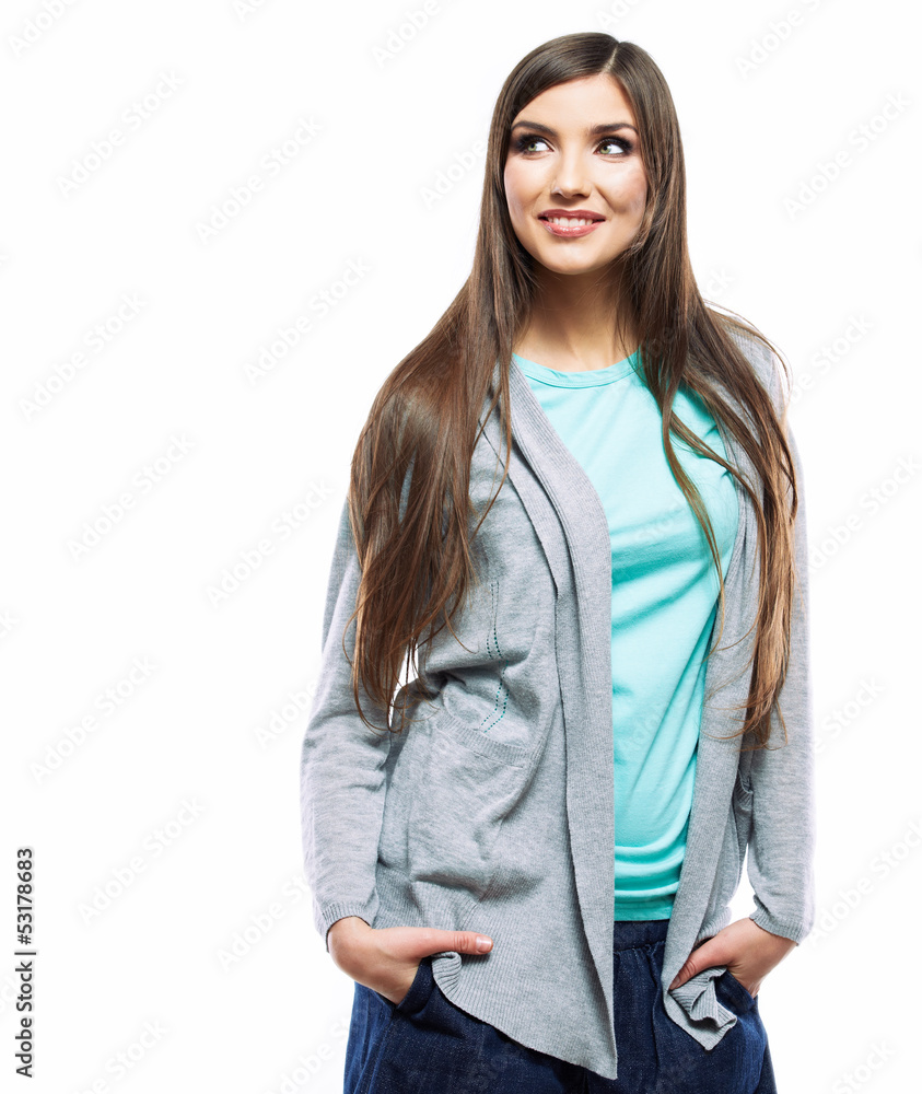 portrait of young woman casual portrait positive view portrait of young woman casual portrait positive view