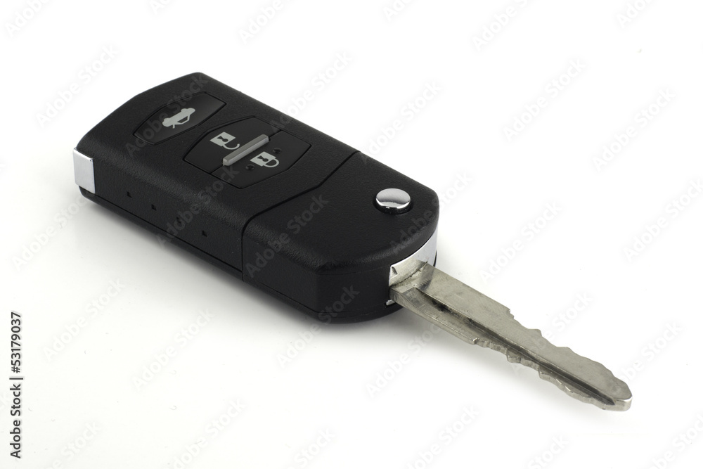 Car keys isolated on white background Car keys isolated on white background