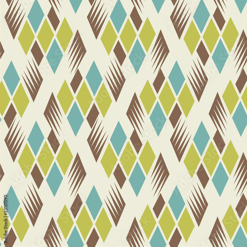 Seamless retro vintage diamond pattern 3
