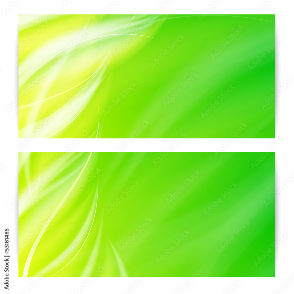 Abstract green light card. Abstract green light card.