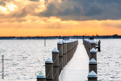 Boardwalk on beach