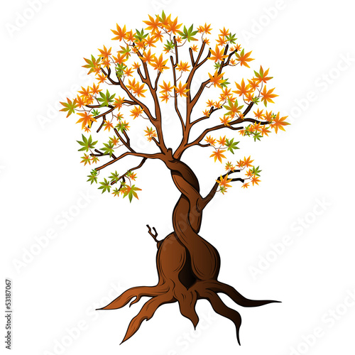 Herbstbaum zu Halloween