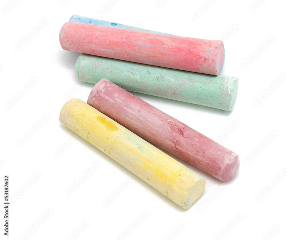 chalks in a variety of colors chalks in a variety of colors