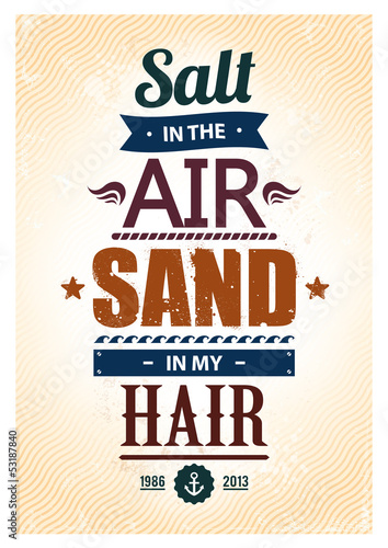 Summer typography