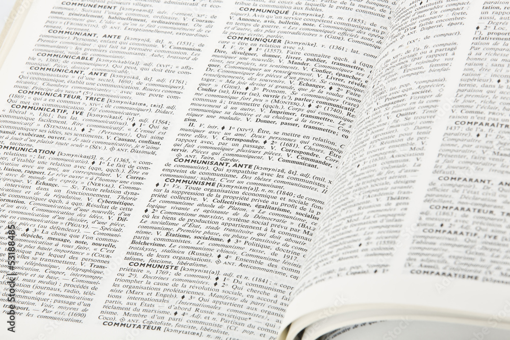 Fototapeta premium Dictionnaire / Communisme