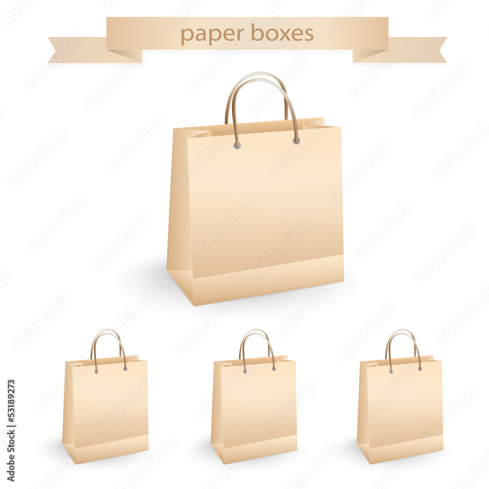 Shopping paper bags, vector illustration Shopping paper bags, vector illustration