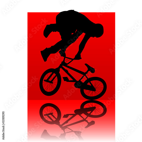 bmx red square #53189290