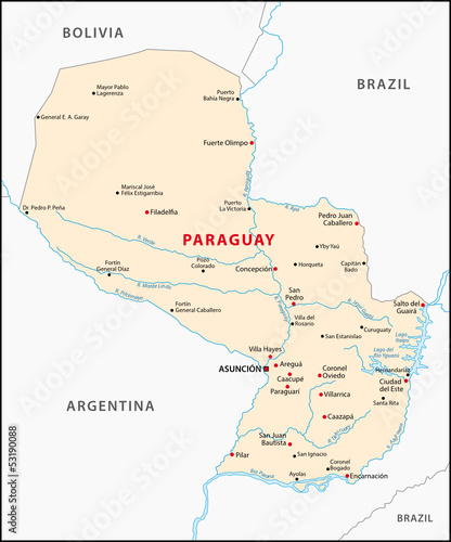 Paraguay map