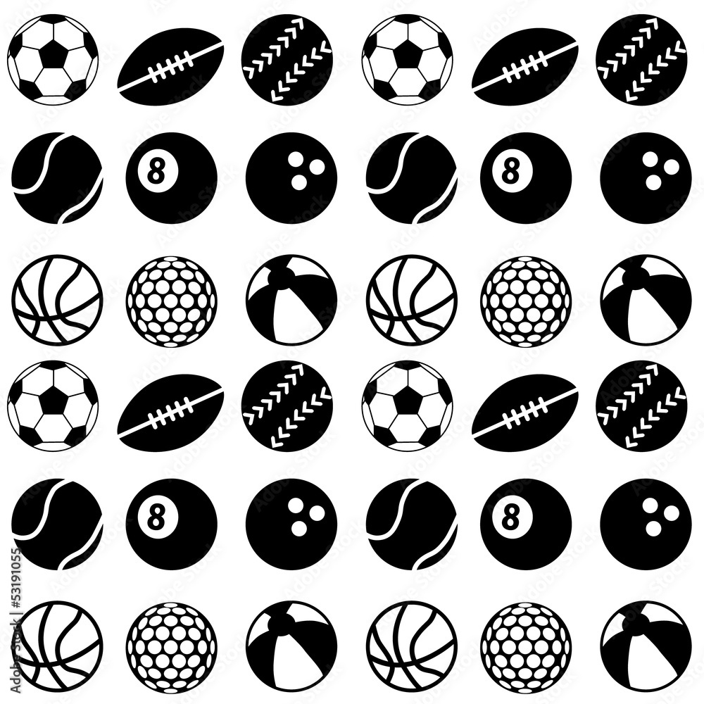 Fototapeta premium seamless ball pattern
