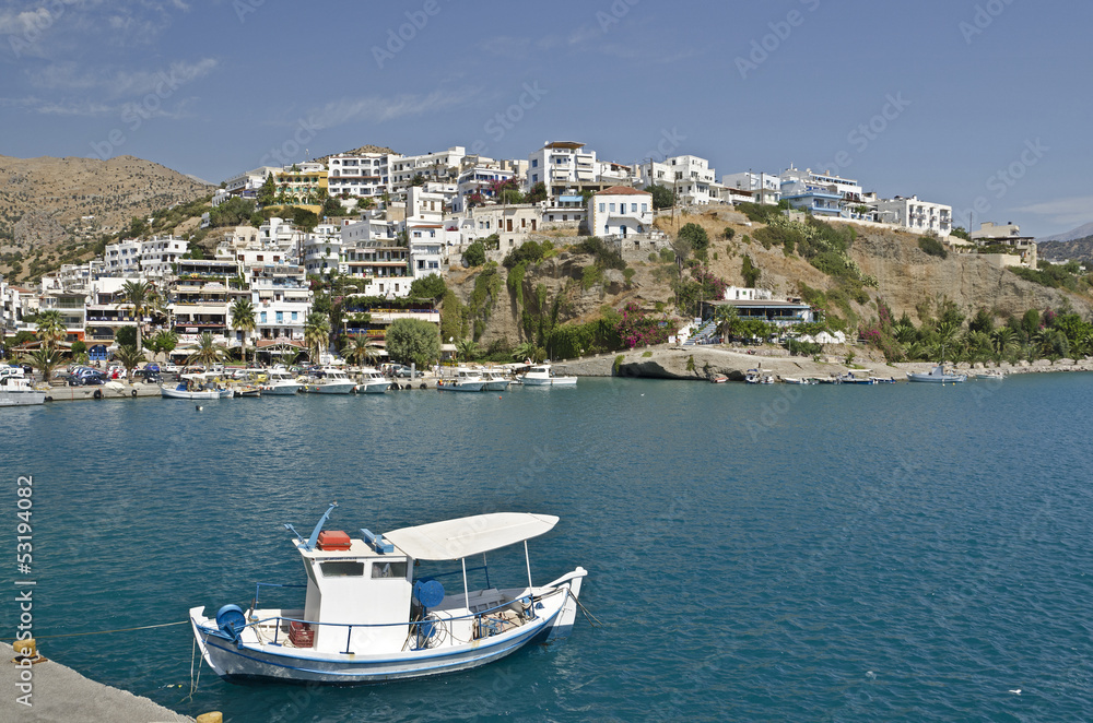 Kreta, Hafen mit Agía Galíni