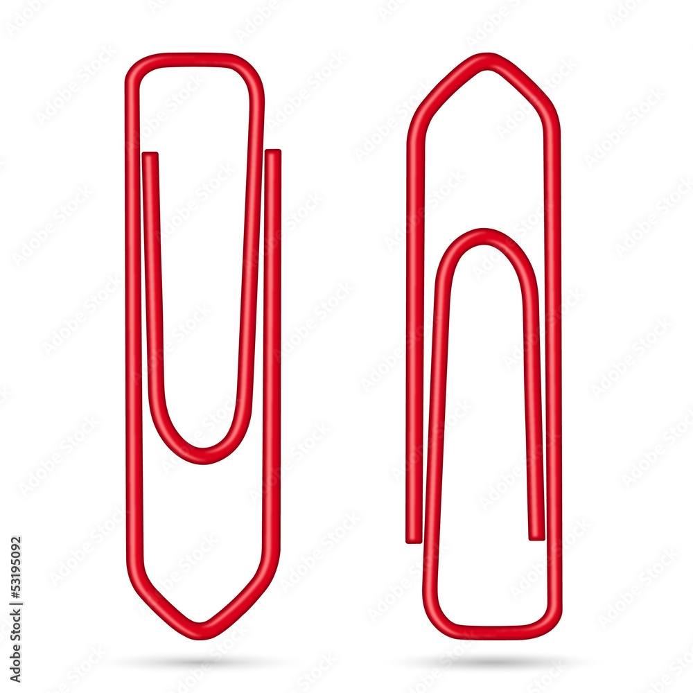 Rote Büroklammern Set Rote Büroklammern Set