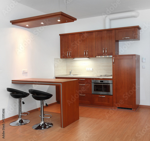 Modern kitchen interior. photo