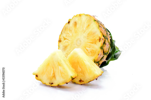 pineapple slice isolated
