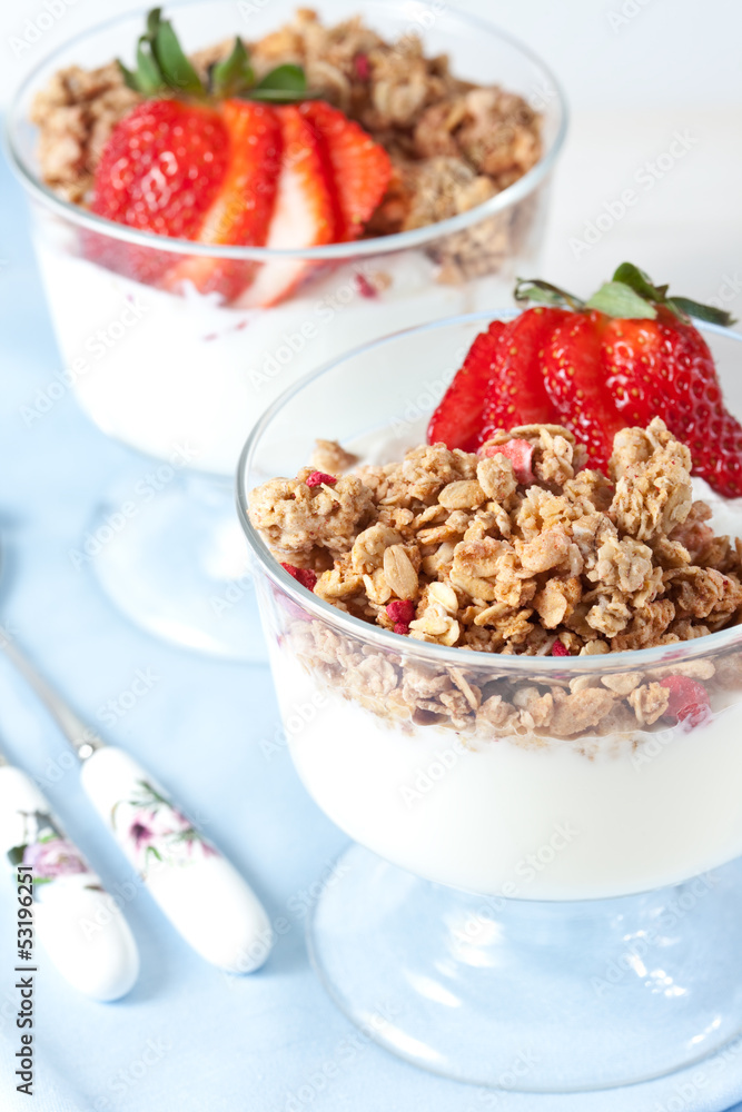 Muesli with greek yogurt Muesli with greek yogurt