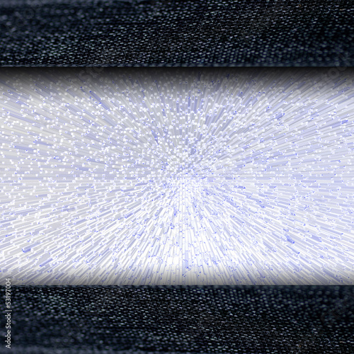 The black frame and gray background