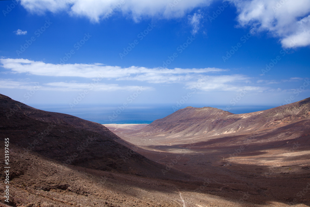 Naklejka premium Southern Fuereteventura , Gran Valle