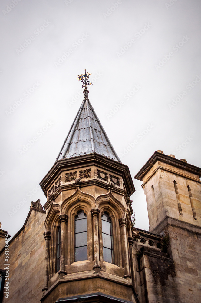 Obraz premium Details of University buildings, Cambridge, UK