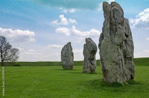 Standing stones at Avebury, England photo