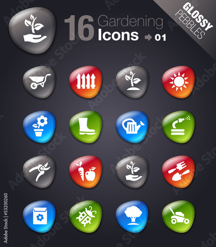Glossy Pebbles - Gardening icons