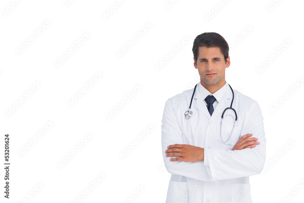 Confident doctor with arms crossed Confident doctor with arms crossed