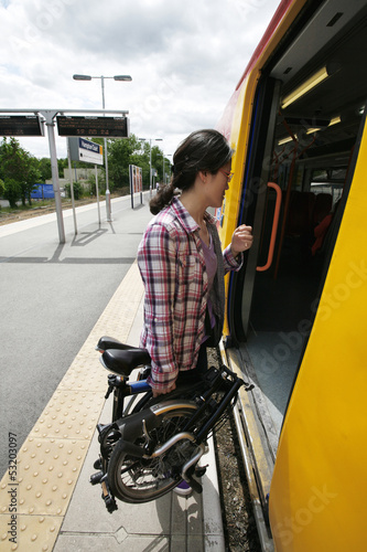 Folding bicycle on a Public Transport