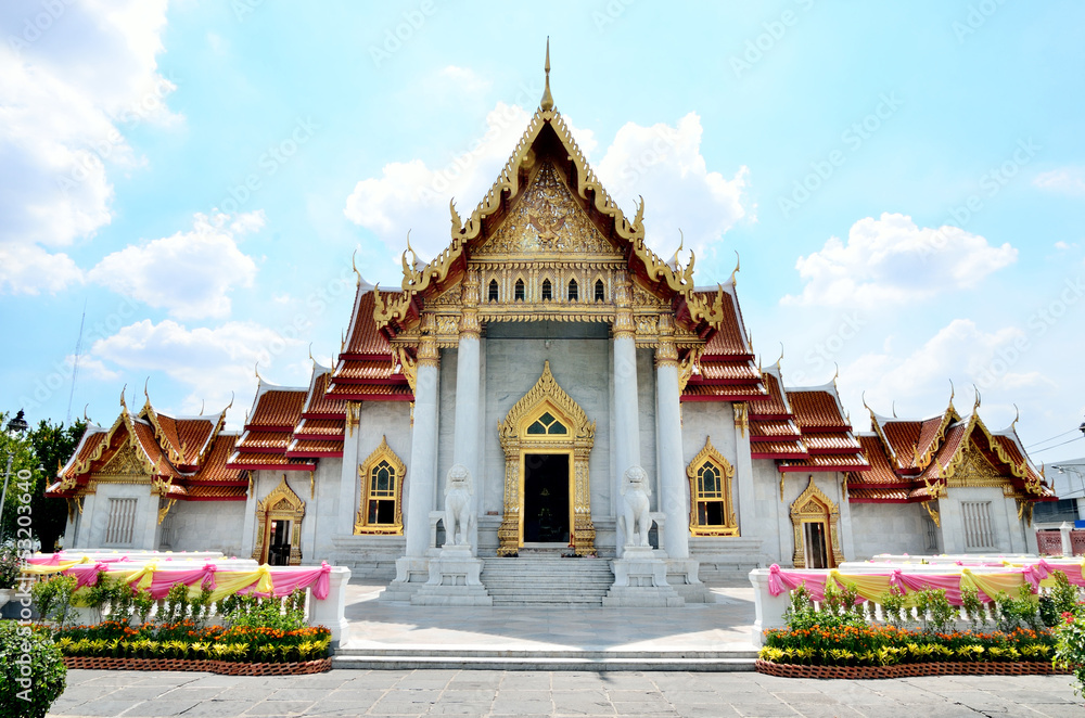 Wat Benchamabophit, The marble temple of Buddhism in Bangkok Wat Benchamabophit, The marble temple of Buddhism in Bangkok