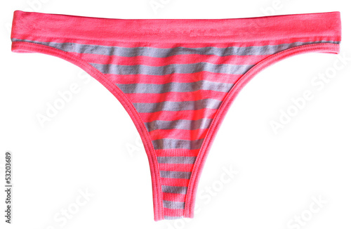 Thong Underwear for Womans Isolated on White Background.