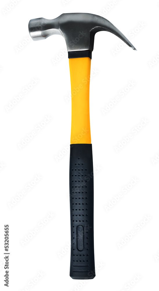 Hammer isolated over white background Hammer isolated over white background