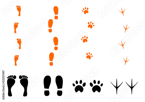 Footprints set.