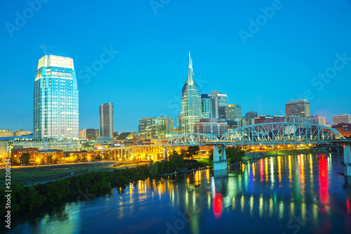 Downtown Nashville cityscape in the morning © andreykr