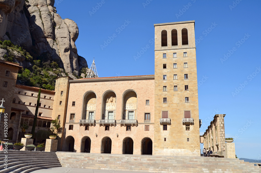 Vista general del Monasterio de Montserrat