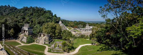 ve panoramique de la cité de palenque photo