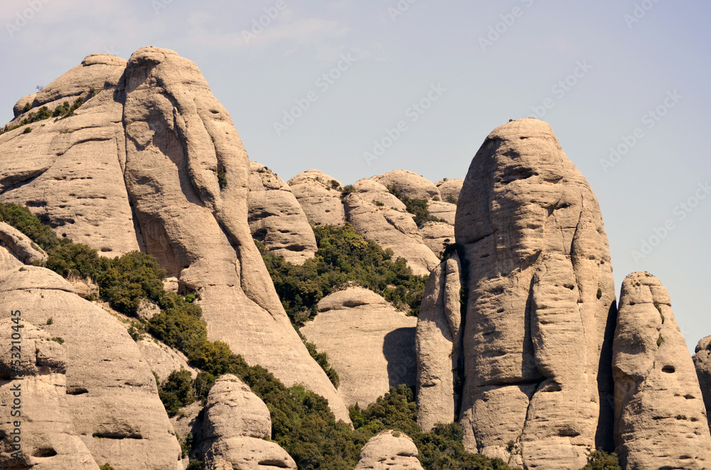 Obraz premium El Elefante y la Momia. Formaciones de Montserrat