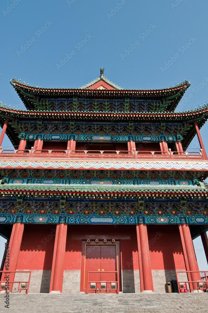 Zhengyangmen Gatehouse commonly called Qianmen in Beijing, China