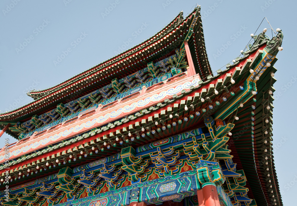Fototapeta premium Zhengyangmen Gatehouse commonly called Qianmen in Beijing, China