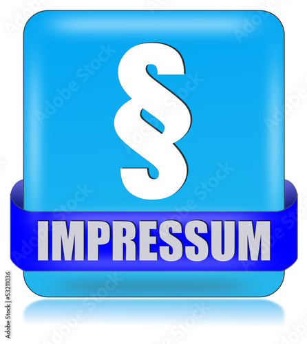 Impressum Button blau  #130611-svg03