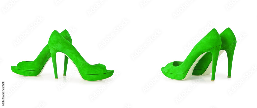 Obraz premium Woman shoes isolated on white