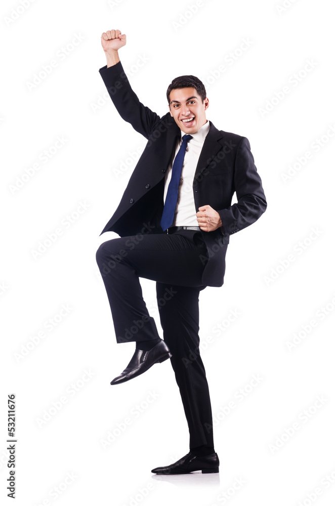 Handsome businessman isolated on white Handsome businessman isolated on white