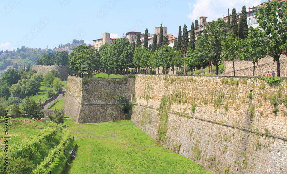 Fototapeta premium Bergamo alta, le mura