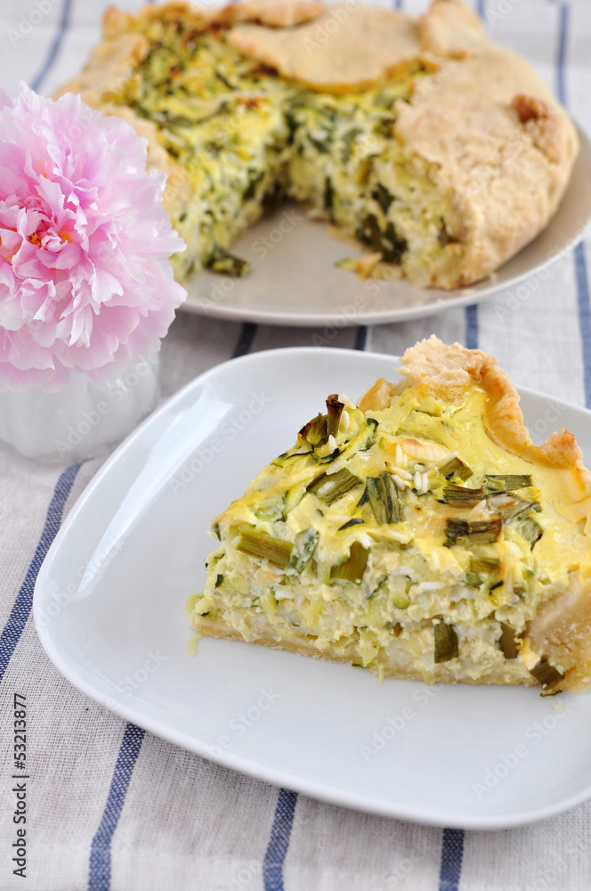 Zucchini Crostata Quiche