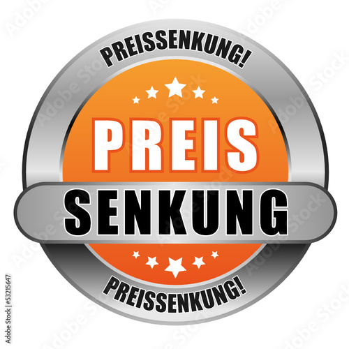5 Star Button orange PREISSENKUNG DTO DTO
